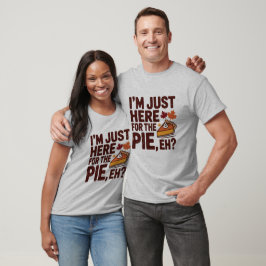 Camiseta Tarta divertida de Acción de Gracias canadiense 'E