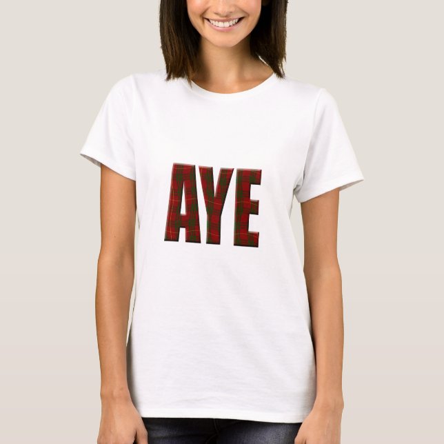Camiseta Tartan Aye (Anverso)