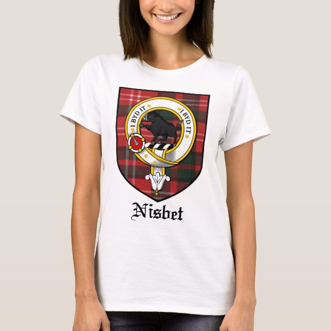 Camiseta Tartán de la insignia del escudo del clan de (Anverso)