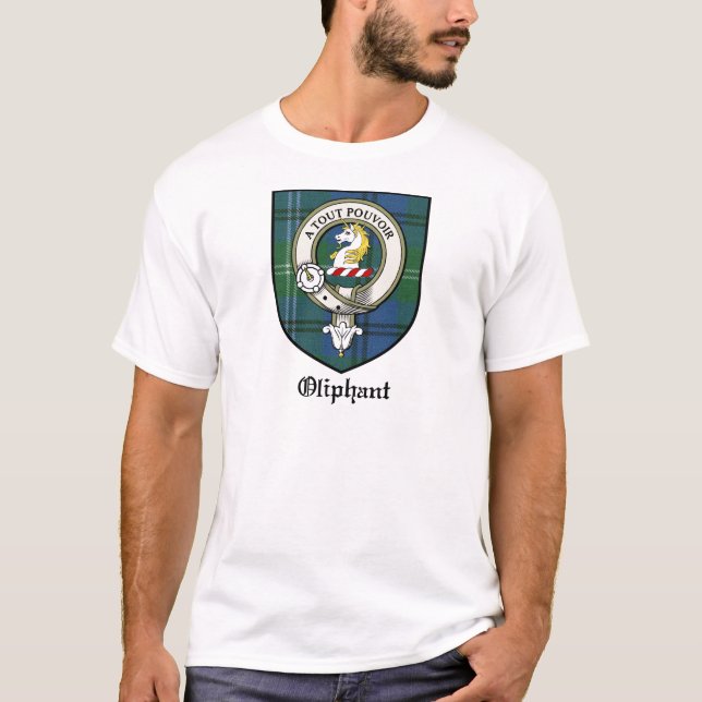 Camiseta Tartán de la insignia del escudo del clan de (Anverso)