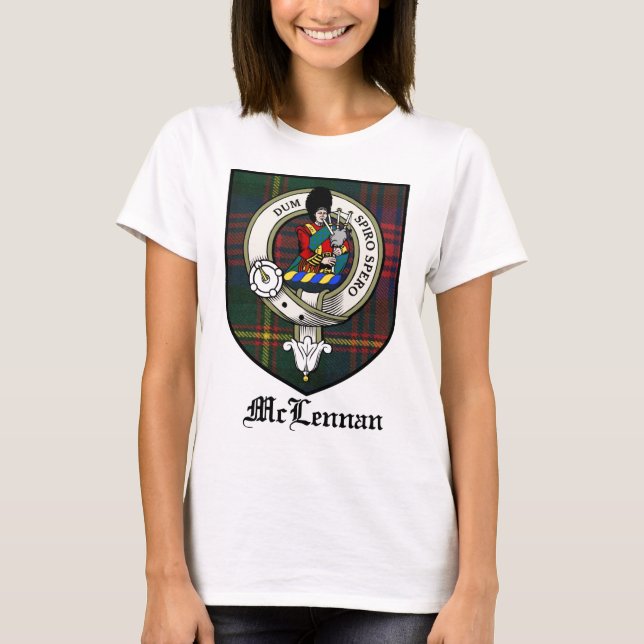 Camiseta Tartán de la insignia del escudo del clan de (Anverso)