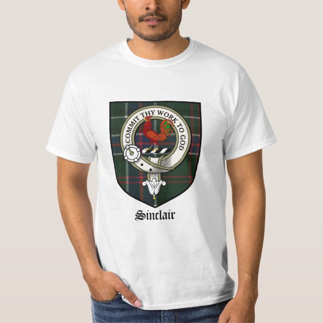 Camiseta Tartán de la insignia del escudo del clan de (Anverso)