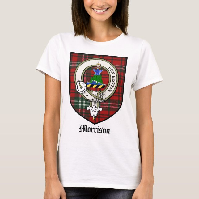 Camiseta Tartán de la insignia del escudo del clan de (Anverso)