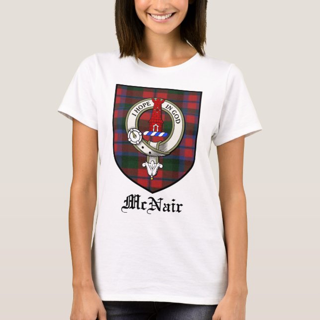 Camiseta Tartán de la insignia del escudo del clan de (Anverso)