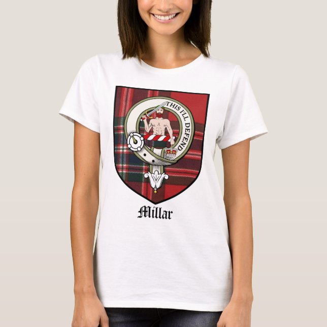 Camiseta Tartán de la insignia del escudo del clan de (Anverso)