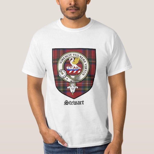 Camiseta Tartán de la insignia del escudo del clan de (Anverso)