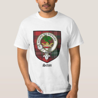 Camiseta Tartán de la insignia del escudo del clan de Seton