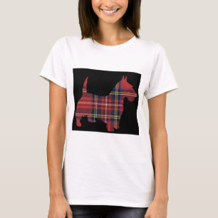 Camiseta Tartán del perro del escocés