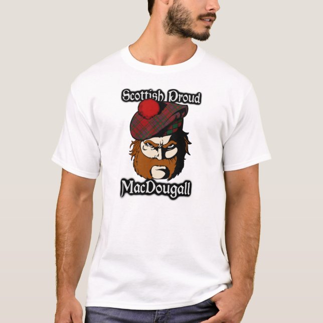 Camiseta Tartán orgulloso escocés de MacDougall del clan (Anverso)