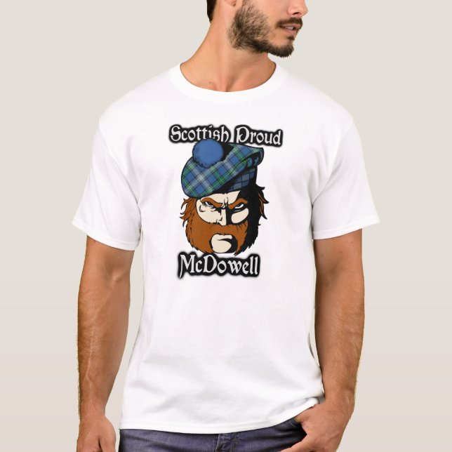 Camiseta Tartán orgulloso escocés de McDowell del clan (Anverso)