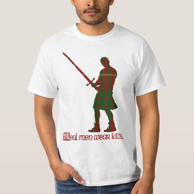 Camiseta Tartán real del escocés de Cameron de las faldas (Anverso)