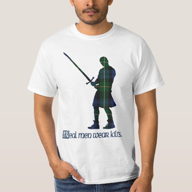 Camiseta Tartán real del escocés de Campbell de las faldas (Anverso)