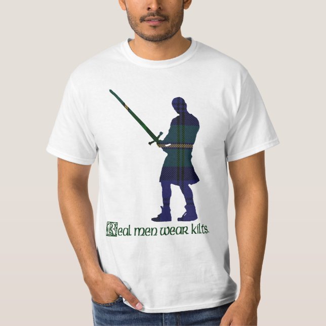 Camiseta Tartán real del escocés de Gordon de las faldas (Anverso)