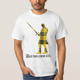 Camiseta Tartán real del escocés de MacLeod de las faldas