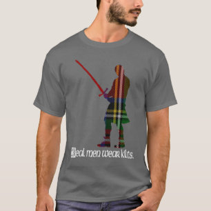 Camiseta Tartán real del escocés de Stewart de hombres de
