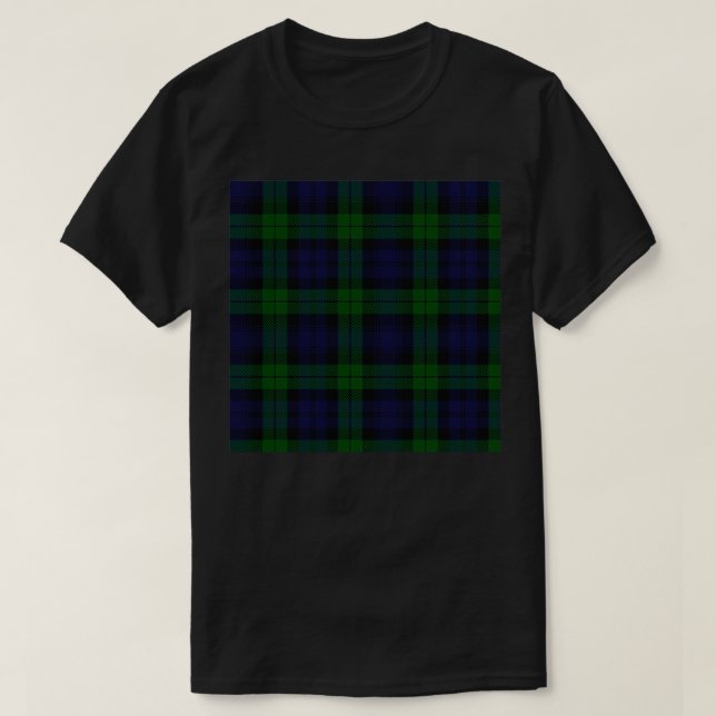 Camiseta TARTAN SCOTTISH Black Watch PLAID CHECK DISEÑO (Diseño del anverso)