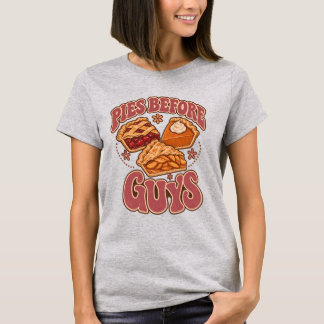 Camiseta Tartas Antes de Chicos Divertido Día de Acción de
