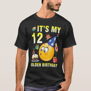 Camiseta Tartas de velas de soplo, feliz para mí, es mi 12 