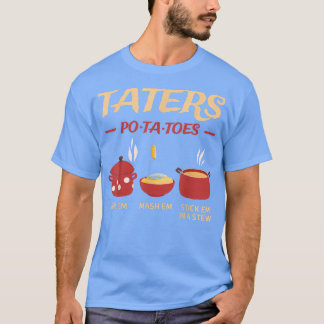 Camiseta Tartas Patatas Hervir Em Mash Em Pegar Em En Un Es