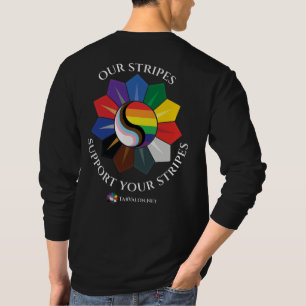 Camiseta TarValon.Net ".. Apoya sus franjas" Tardío arriba