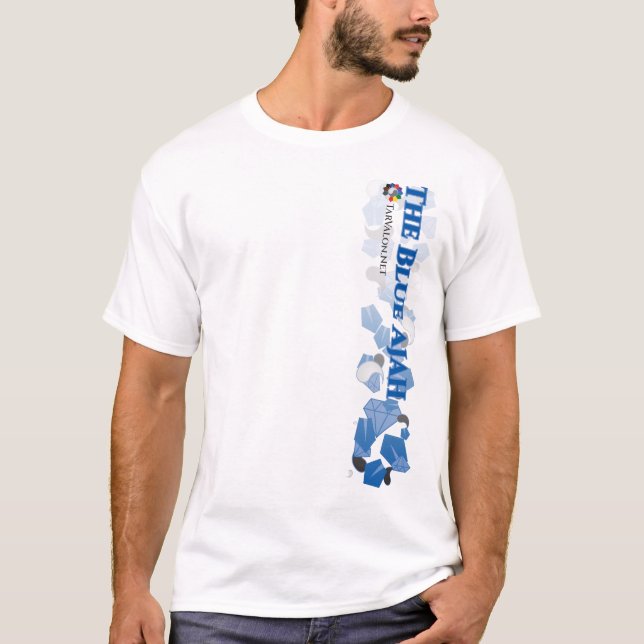 Camiseta TarValon.Net Blue Scattered Pennants (Anverso)