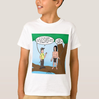 Camiseta Tarzan aprende sobre los artilugios del campo