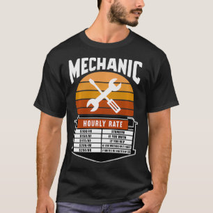 Camiseta Tasa de mano de obra mecánica por hora