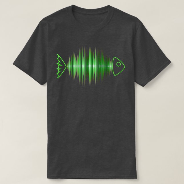 Camiseta Tasa de pulso del pez de música Frecuencia Dance H (Diseño del anverso)