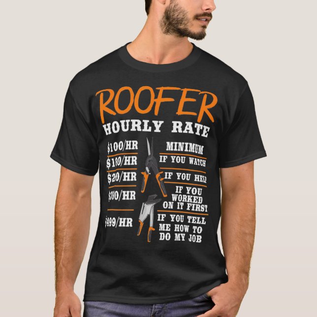 Camiseta Tasa de trabajadores de construcción divertida por (Anverso)