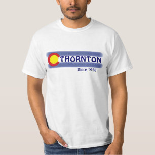Camiseta Tasa de valor de la bandera local de Thornton Colo