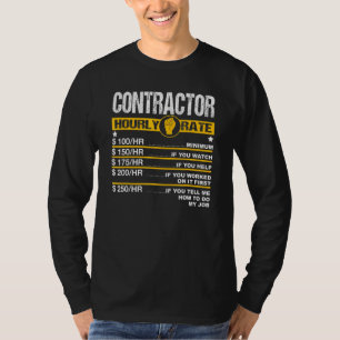 Camiseta Tasa horaria de ocupación de mano de obra masculin