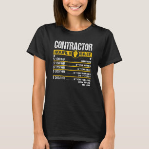 Camiseta Tasa horaria de ocupación de mano de obra masculin