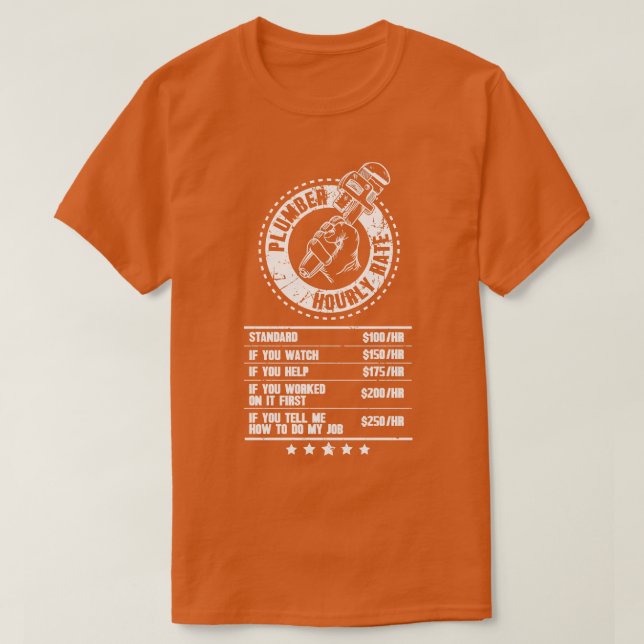 Camiseta Tasa horaria de plomo (Diseño del anverso)
