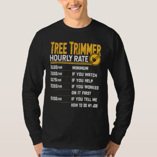 Camiseta Tasa horaria de rompeolas de árbol - Trabajo diver