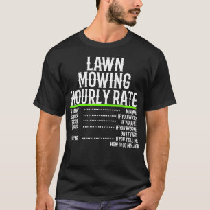 Camiseta Tasa horaria de siembra de césped
