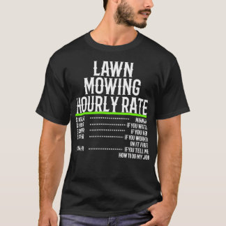 Camiseta Tasa horaria de siembra de césped