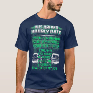 CAMISETA TASA HORARIA DEL CONDUCTOR DE AUTOBÚS CÓMO HACER M
