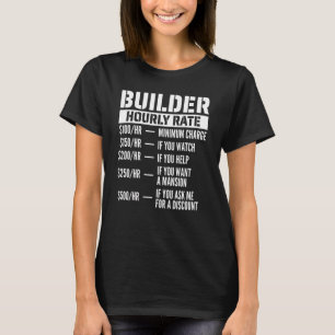 Camiseta Tasa horaria del constructor