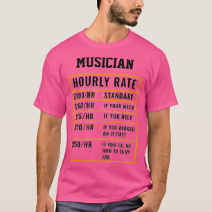 Camiseta Tasa horaria del músico