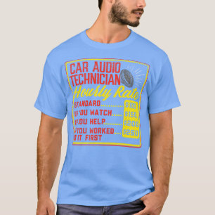 Camiseta Tasa horaria del técnico de audio