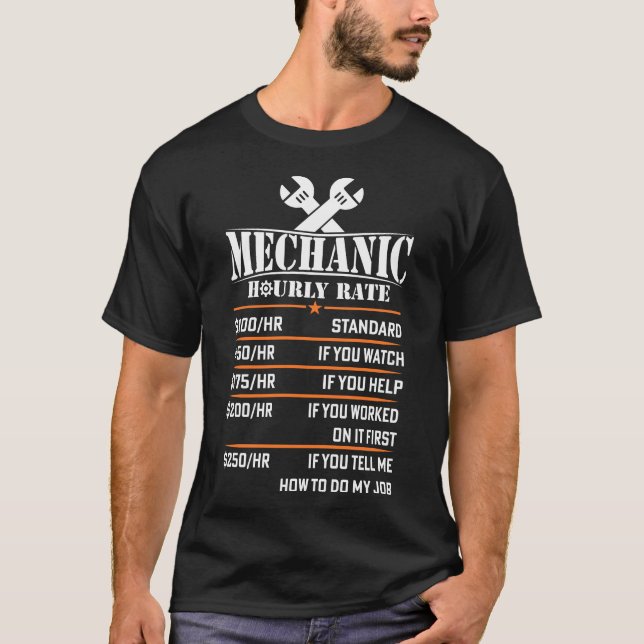 Camiseta Tasa horaria mecánica (Anverso)