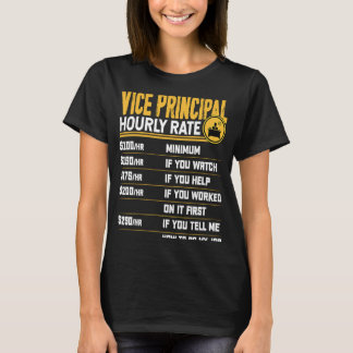 Camiseta Tasa horaria principal del vicedirector