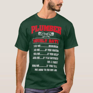 Camiseta Tasa horaria Tubo de tubería