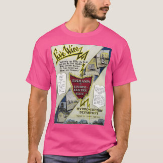 Camiseta Tasmania 1929. Energía Hidráulica De Las Montañas