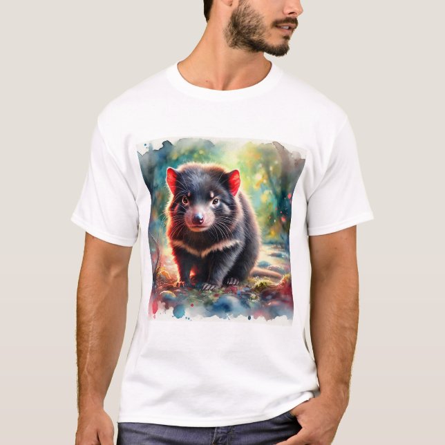 Camiseta Tasmanian Devil 240824AREF116 - Watercolor (Anverso)