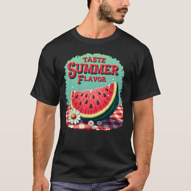 Camiseta Taste Summer Flavor Watermelon T-Shirt  (Anverso)
