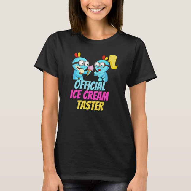 Camiseta Taster oficial de crema de hielo (Anverso)