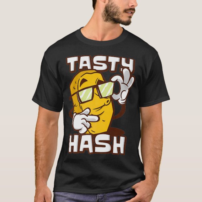 Camiseta Tasty Hash Browns Breakfast Food Hash Brown animal (Anverso)