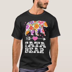 Camiseta Tata Bear Floral Día de la Madre Familia