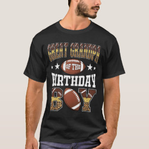 Camiseta Tatarabuelo Del Niño Cumpleañero Día De Juego Leop